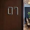 thumbnail image 6 of HomelyJoy Solar Address Sign for House, 9in LED Lighted House Numbers for Outside, Waterproof Modern Illuminated Plaque with Dusk to Dawn Sensor, 6 of 7
