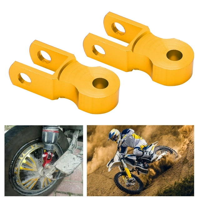 Motorcycle Aluminum Alloy M10 Mounting Hole Shock Absorber Height Extension Riser 2pcs Perfectly Fit for Any Vehicle