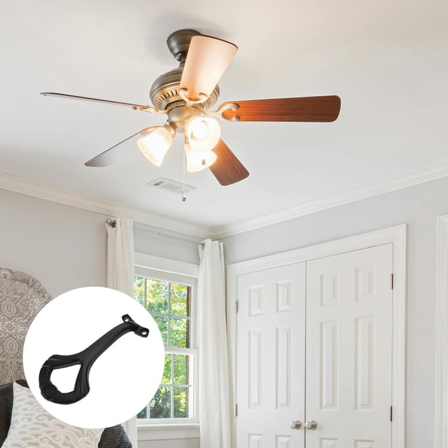 ADDHAT 5Ud Soporte Para Aspas De Ventilador Metálico Negro Con Instalación Precisa Y Universal