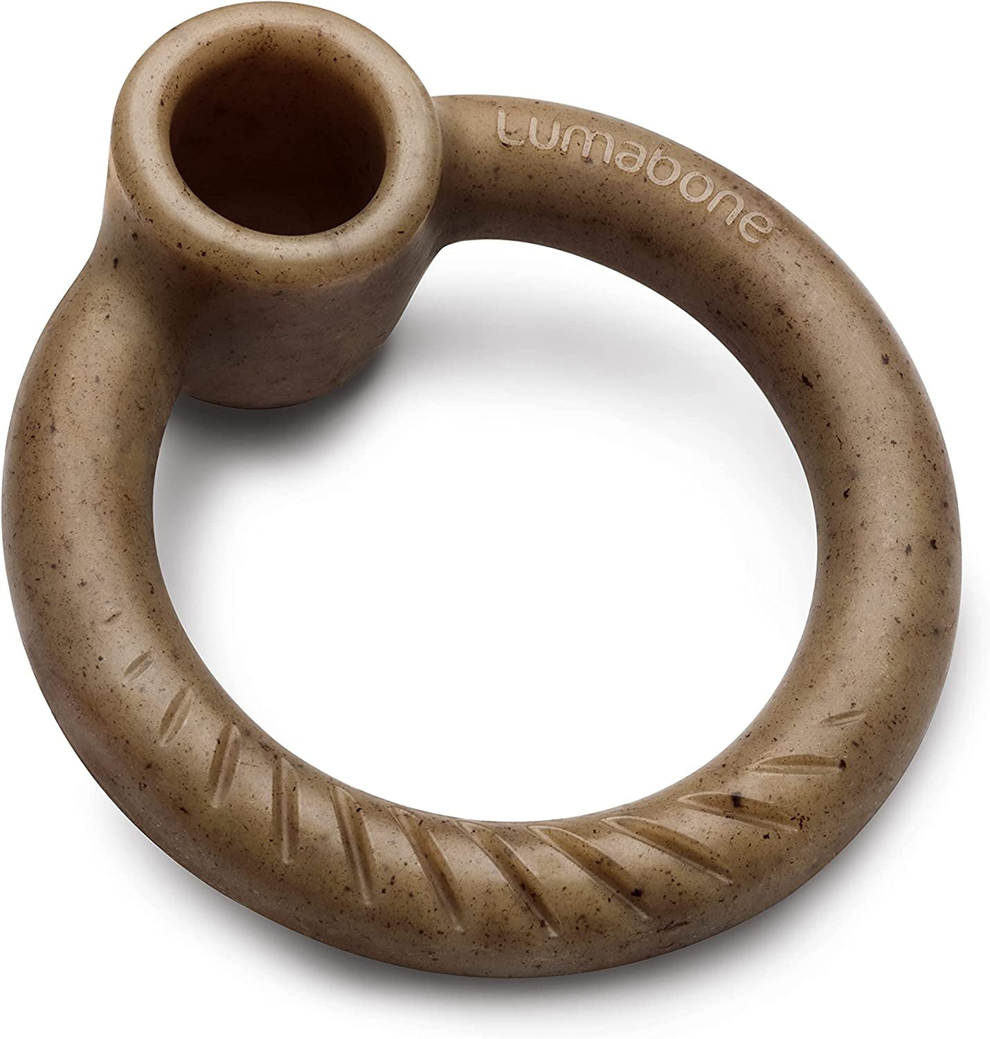 Lumabone Real Bacon Durable Ring-Stuffer Dog Chew Toy, Medium