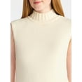 thumbnail image 2 of Time and Tru Women's Sleeveless Turtleneck Top and Pants Sweater Outfit Set, 2-Piece, Sizes XS – XXXL, 2 of 3