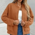 thumbnail image 5 of Fancifize Womens Bomber Jacket Long Sleeve Textured Fall Coat Lightweight Zip Up Casual Loose Fashion Outdoor Outerwear with Pockets, 5 of 5