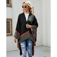 thumbnail image 2 of PIKADINGNIS Women Shawl Wraps Poncho Fleece Sweater Coat Cape Travel Sunscreen Shawel Office Blanket Scarf, 2 of 6