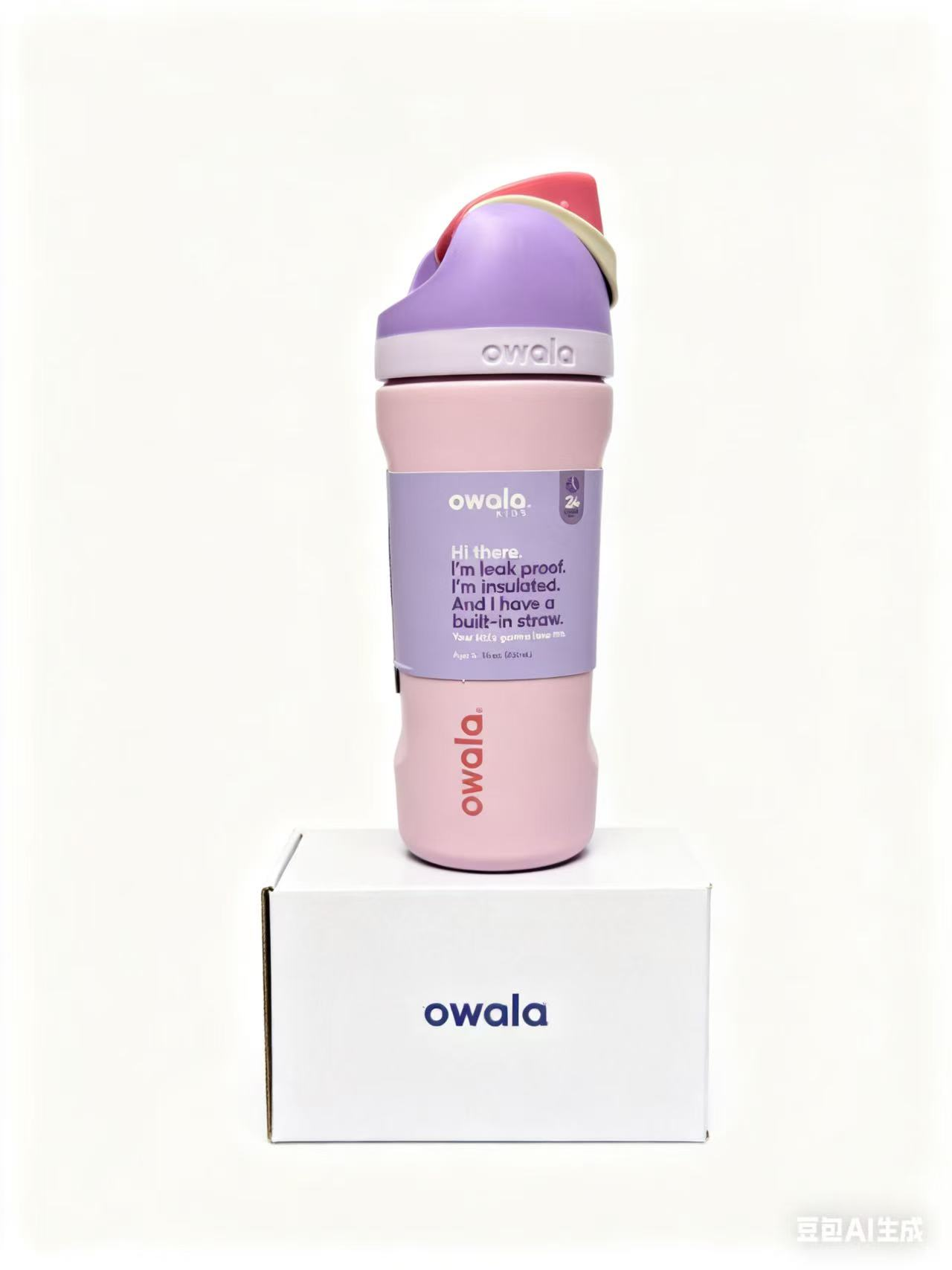 Owala FreeSip 16 oz Stainless Steel Water Bottle - Blossom Bunny