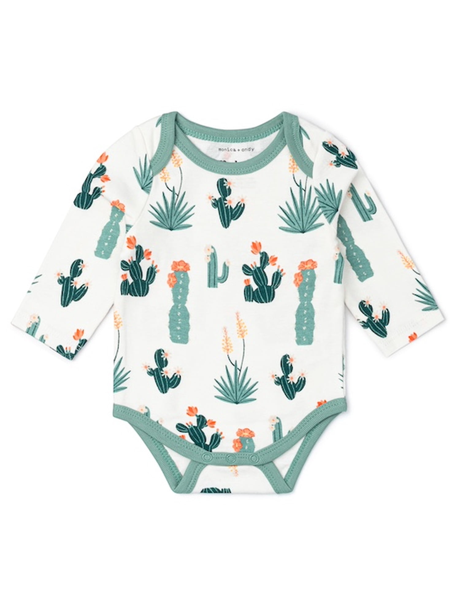 M+A by Monica + Andy Organic Cotton Gender Neutral First Moves Bodysuit + Groove Pant Set, Sizes Newborn -24 Months