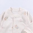 thumbnail image 5 of KPOPLK Baby Boy's Pajama with Bamboo Viscose Jumpsuit Romper Button Down Toddler Boy Sleeper Sleepwear Size 3-6, 5 of 5