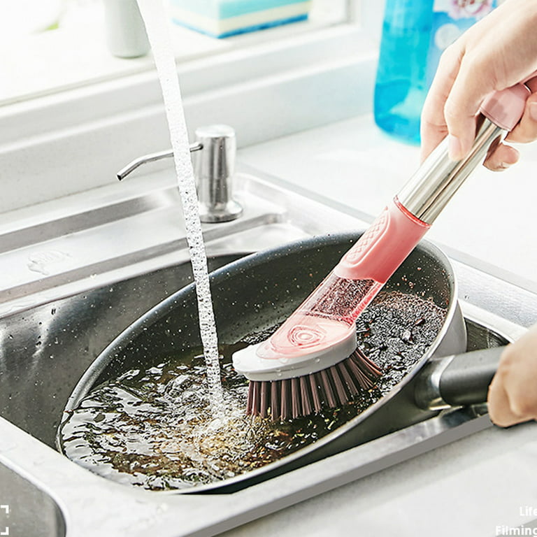Soap Dispensing Dish Washing Brush Kitchen Cleaning Brush For Sink