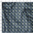 thumbnail image 4 of Soimoi Florals Print, Poly Taffeta Fabric, Decor Sewing Fabric by The Yard 56 Inch Wide, Decorative Fabric for Outdoor Upholstery, Umbrellas and Home Accents, Navy Blue, 4 of 6