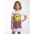 thumbnail image 5 of Girls Smooth Versatile Short Sleeve Summer Dress Slim-Fit Crewneck Casual Dress for Young Girls Age 5-13, 5 of 6