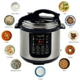 thumbnail image 6 of MegaChef 8 Quart Electric Pressure Cooker with 13 Pre-set Multi Function Features & Stainless Steel Pot, 6 of 8