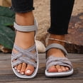 thumbnail image 3 of Dakaela Summer Sandals for Women Orthopedic Strappy Hiking Walking Shoes with Arch Support Comfortable Casual Slip on Sandal Size 6.5, 3 of 9