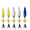 S-3.2g Mix, variant on Metal Propeller Fishing Lures for Fishing, 5 Pieces Sequined Lures Fly Hooks