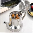 thumbnail image 2 of Stainless Steel Oil Pot with Filter Strainer, Leakproof Kitchen Oil Dispenser Pot, Grease Container for Kitchen Stainless Oil Container Vinegar Cruet Cold Water Jug, 2 of 7
