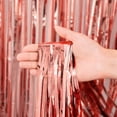 thumbnail image 2 of 3 Pack Foil Curtain Backdrop Rose Gold Metallic Tinsel Foil Fringe Curtains Photo Booth Props for Birthday Wedding Engagement Baby Shower Bachelorette Christmas Holiday Celebration Party Decorations, 2 of 7