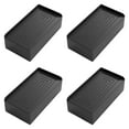 thumbnail image 1 of 4 almohadillas para muebles, elevadores de patas para muebles, resistentes a los golpes y para camas. Negro, 1 of 9