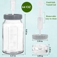 thumbnail image 2 of Wavraging Fermentation Jars with Weights & Airlocks, 2 Pack 64oz Glass Fermenting Kit with Lids for Sauerkraut, Kimchi, Pickles, Kombucha & Canning, 2 of 7