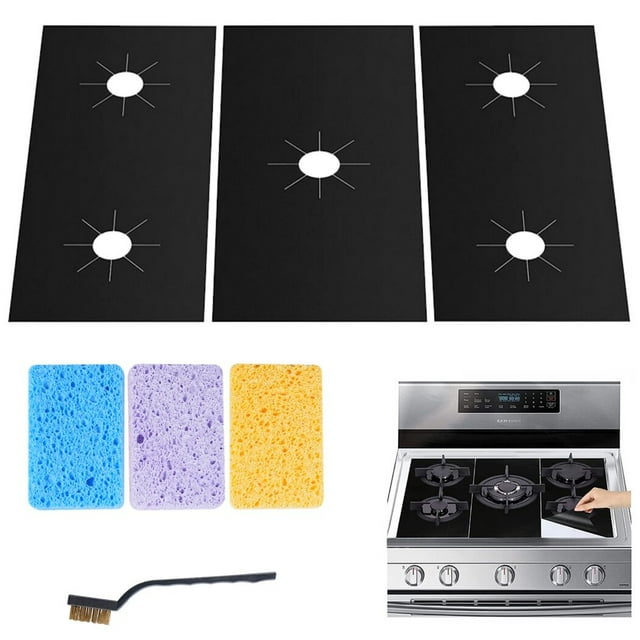 3PCS Stove Cover Kit, Stove Covers, HeatResistant Stove Protectors for