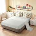 thumbnail image 5 of Erosebridal Construction Vehicle Twin Bedding, Truck Bedding Comforter Set, Construction Vehicles, Gray Reversible 7-Piece, 5 of 6