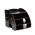 thumbnail image 1 of Organizador de archivos de escritorio perfecl Negro 4 bandejas, 1 of 8