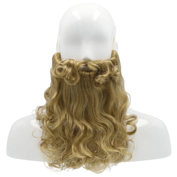 Lacey Wigs LW222DBL Beard Mustache Deluxe Wig - Dark Black