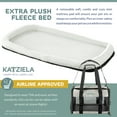 thumbnail image 3 of Katziela Quilted Companion Pet Carrier - Comfortable - Airline Approved for Dogs and Cats Small Gray, 3 of 7