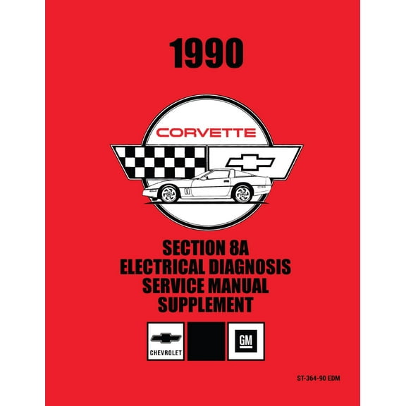Detroit Iron OEM 1990 Corvette Electrical Diagnosis Service Manual Supplement to 1990 Corvette Service Manual