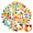 1A, variant on 35pcs-50pcs Waterproof Summer Stationery Stickers Funny Beach Stickers Tropical Kids Stickers for Luggage Notebooks Phones