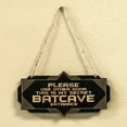 thumbnail image 3 of Secret Batcave Entrance - Black Door Sign, 3 of 3
