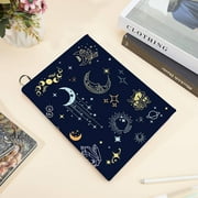 Tarot Stretchable Book Cover Divination Elements Moon Moth Washable Reusable Large Nylon Book Protector Elastic Notebook Wraps Suitable for Most Hardcover Books