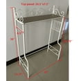 thumbnail image 6 of Pilaster Designs Derby Metal Bathroom Spacesaver Storage Rack Organizer in Black, 6 of 6