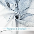 thumbnail image 5 of Shower Curtain Watercolor Flower Shower Curtain Sets - Spring Blue Beige Floral plant Shower Curtains for Bathroom Washable，Fabric Modern Polyester with 12 Hooks，72 x 84, 5 of 6
