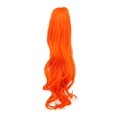 thumbnail image 1 of Karlery Clip rizado en garra gruesa con cordón de cola de caballo, extensión de pelo multicolor (naranja), 1 of 5