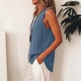thumbnail image 5 of Favoffer Women's Boho Tops Scoop Neck Racerback Sleeveless Front Button Relax Summer Outing Leisure Outfit Solid Bohemian Vests, 5 of 8