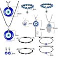 thumbnail image 5 of 12 Uds llave de ojo azul turco 3*3CM variedad colgante de mal de ojo collar, 5 of 5