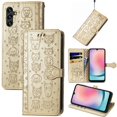 thumbnail image 2 of Funda Cartera FOXDOCK para Samsung Galaxy A24 4G , Flip PU con Relieve de Gatos y Perros, Tarjetero y Soporte, 2 of 6