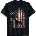 thumbnail image 2 of Boxer American Flag Shirt USA 4th Of July Dog T-shirt Gifts T-Shirt, 2 of 3