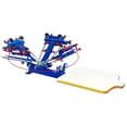 thumbnail image 3 of Techtongda Silk Screen Printing Press Kit 4 Color 1 Station Screen Printing Machinewith Consumable Printing Tools #006961, 3 of 10
