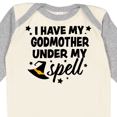 thumbnail image 4 of Inktastic I Have My Godmother Under My Spell with Cute Witch Hat Boys or Girls Long Sleeve Baby Bodysuit, 4 of 5