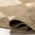thumbnail image 5 of nuLOOM Kiraz Diamond Trellis Jute Area Rug, 7' 6" x 9' 6", Natural, 5 of 9