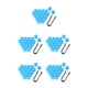 thumbnail image 1 of Speravity Paquete de 20 tapas de tuerca de rueda de coche, cubierta de tornillo de cubo de coche antioxidante, reemplazo de decoración, tuercas de Azul 21mm 5piezas Speravity  CBP191518, 1 of 5