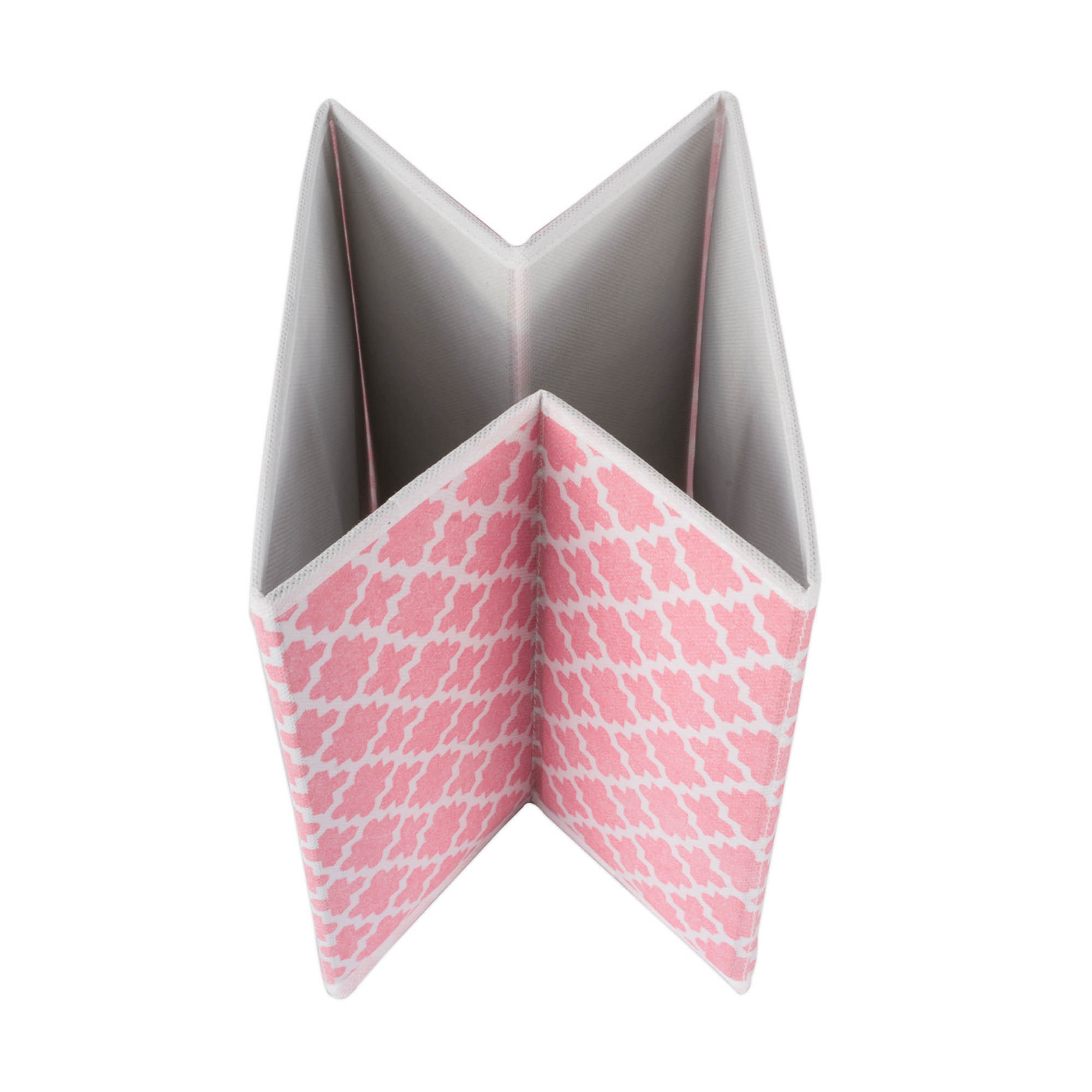 DII Nonwoven Polyester Cube Lattice Pink Sorbet Square (Set of 4)