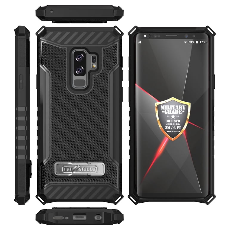 Case for Galaxy S9 Plus, Tri-Shield Rugged Hybrid Cover [with