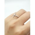 thumbnail image 3 of Sideways Eternity Cross Ring CZ 925 Sterling Silver Size 12, 3 of 4