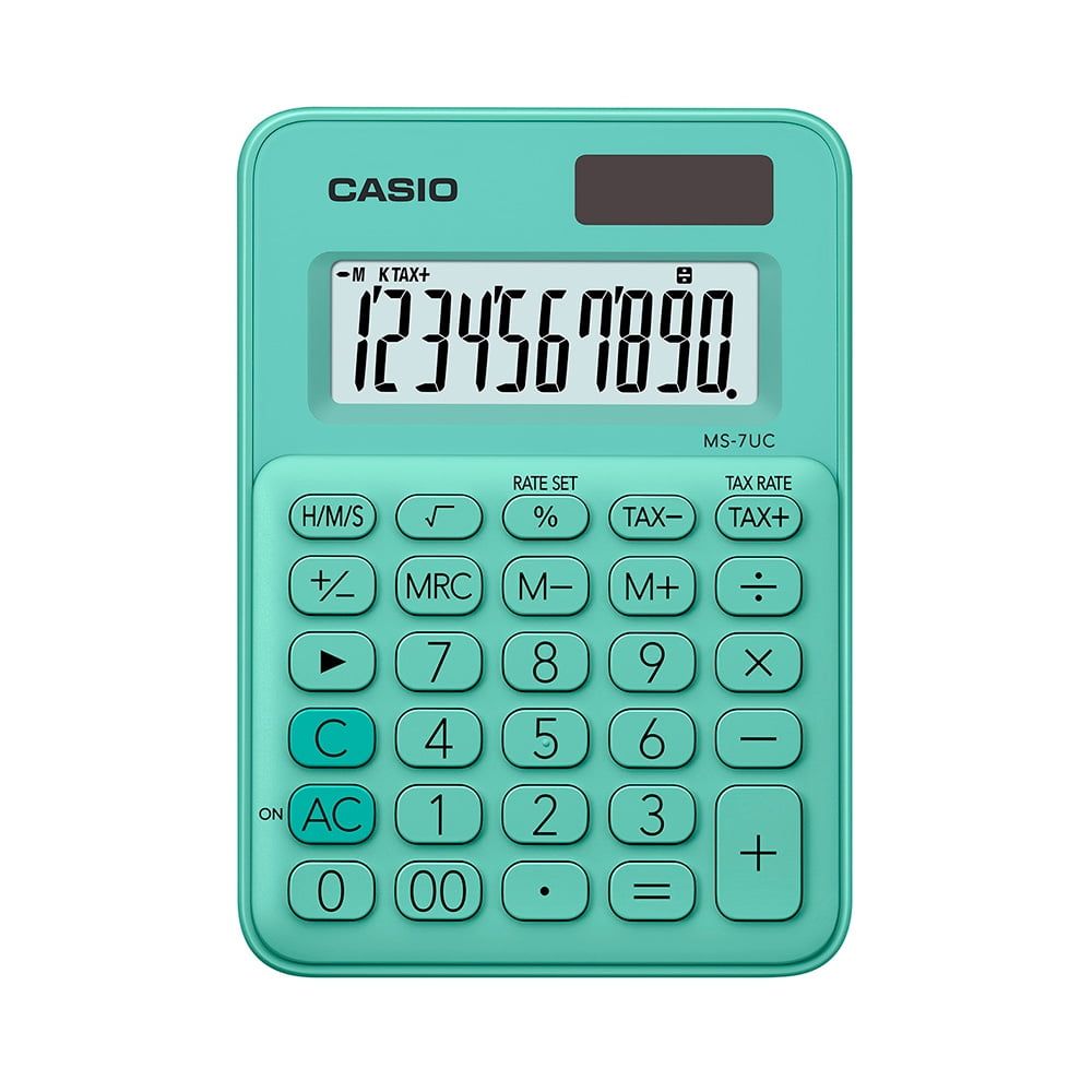 Calculadora Escritorio Casio Ms7Uc Verde