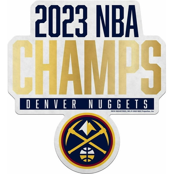 Denver Nuggets 2023 NBA Champions 18 Inch Shape Cut Pennant Home Decor Soft Felt