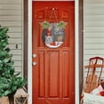 thumbnail image 7 of SKYSONIC Christmas Gnome Welcome Sign Front Door Decoration Round Door Hanging Sign Porch Decorations for Home Outdoor Indoor Holiday Fall Halloween Christmas - 11.8x11.8 inch, 7 of 7