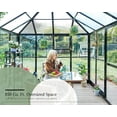thumbnail image 4 of Jocisland 14x9.5x9 ft Hybrid Polycarbonate Greenhouse- Outdoor with Quick Connect Fittings, 4 of 10