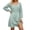 Light Green, variant on MDUKONU Women's Knit Dresses Vacation Loose Crochet Cable Knit Fall Fashion Empire Waist Mini A Line Sweater Dress Bronze S