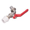 thumbnail image 1 of Quarter Turn Brass Ball Valve, 15mm Drainage Outlet Ball Valve Shut Off Switch Durable  For Factories, 1 of 8