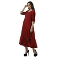 thumbnail image 4 of Moomaya V-Neck Button Down Tiered Maxi Dresses Women Party Dress, 4 of 6